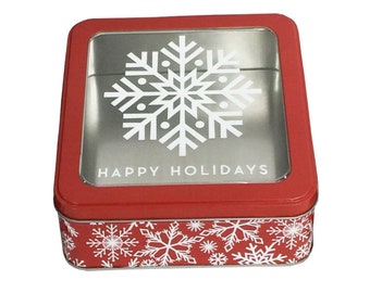 Sadistic Mistress Sauces gift set in holiday tin with your choice of 3 10oz bottles of hot sauce