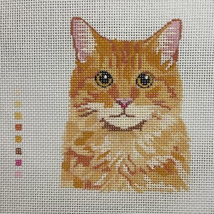 Custom Cat Needlepoint Canvas