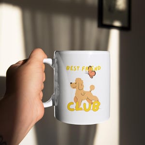 Apricot poodle best friend club - Cute Pet Lover Gift, Birthday, Coffee Cup for Dog Owners, Animal Lover&#39;s Essentials