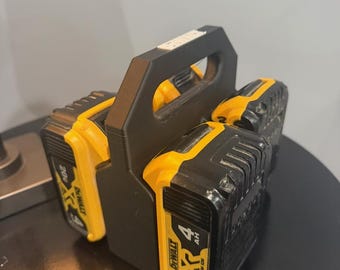 Organizador de batería DeWALT impreso en 3D / Soporte y organizador de batería / Accesorio de herramientas para garaje o taller