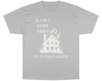 Champion Firefighter-T-shirt: T-shirt van katoenmix met humor