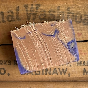 Sugar Plum Handmade Soap - Vanilla Ylang Ylang Scent, Loofah Exfoliating