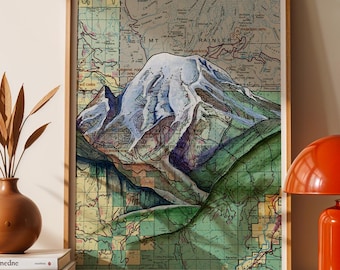 Mt. Rainier, Gifford Pinchot - Fine Art Print, National Parks