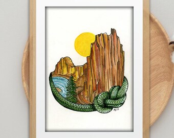 Smith Rock State Park - Fine Art Print, Central Oregon Climbing