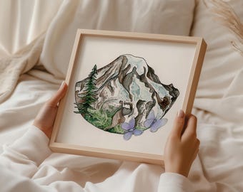 Mt. Rainier - Fine Art Print, Washington State National Park