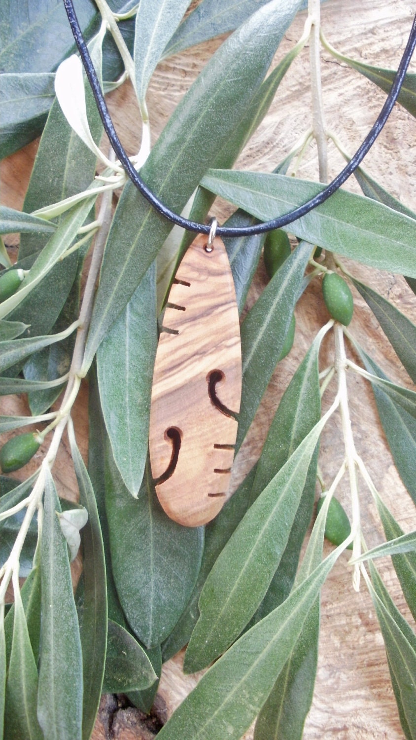 Olive Wood Maori Style Necklace Designed and Carved by Eric - Etsy Canada