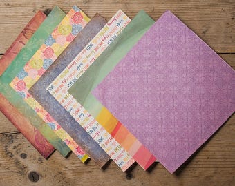 Set of 25 Mixed Bulk Lot of 12 x 12 Scrapbook Paper, Scrapbooking Paper, Card Making, Junk Journal Paper, Craft Paper, Papercraft Supplies
