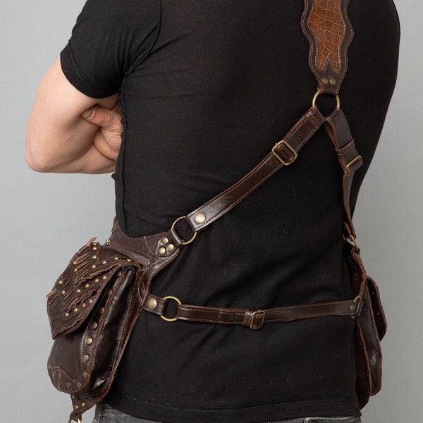 Leather Shoulder Holster Bag Etsy