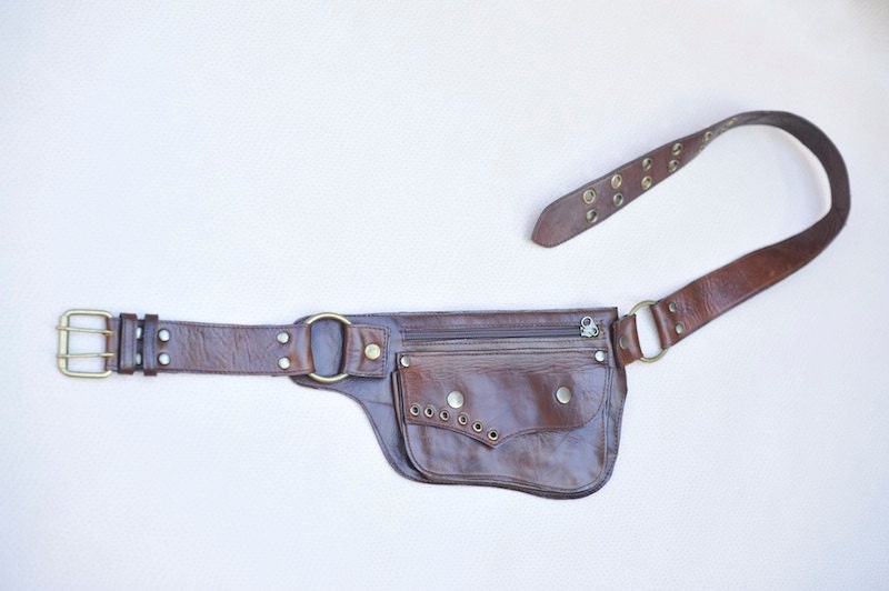 Black Leather Utility Belt Leather Fanny Pack Leather Etsy