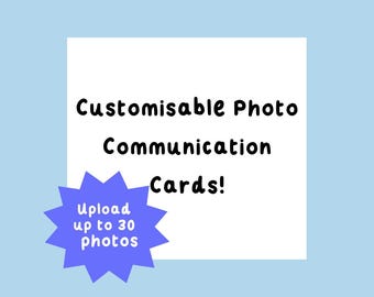 Customisable Photo Communication Cards