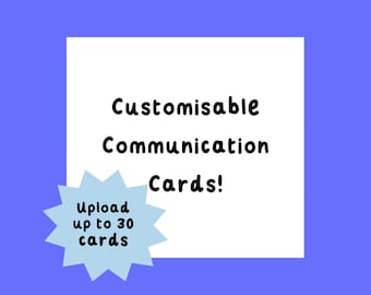 Fully Customisable Communication Cards