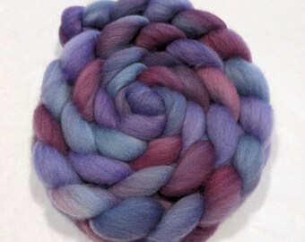 Hand Dyed Falkland Top  -  4 ounces - Roving - spinning fiber - felting fiber