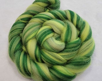 Multi-Colored Merino Combed Top - 100 grams - Calm - Wool Spinning Roving Fiber