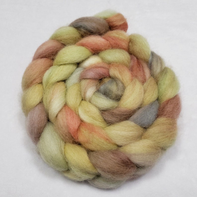 White Baby Alpaca 100 grams3.5 ounces Hand Dyed roving fiber spinning