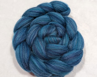 Fountain Blue - Sox - Shetland/Bio-Nylon  - 75/25  -  100 grams - Roving - Top - Spinning Fiber - Felting Fiber