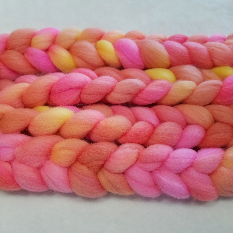 Hand Dyed Falkland Top 4 ounces