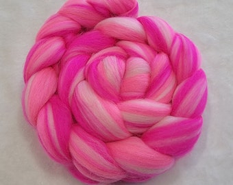 Multi-Colored Merino Combed Top - 100 grams - Bliss - Wool Spinning Roving Fiber
