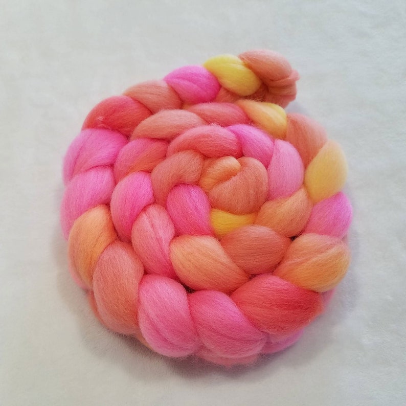 Hand Dyed Falkland Top 4 ounces
