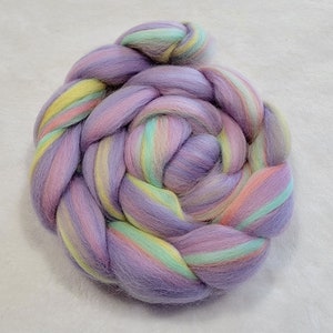 Multi-Colored Merino Combed Top - 100 grams - Unicorn - Wool Spinning Roving Fiber