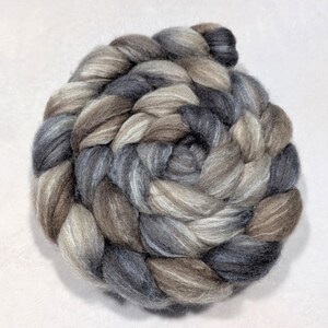 Mixed Blue Face Leicester (BFL)/Tussah Top - 85/15 - 4 Ounces - Hand Dyed - Roving - Spinning and Felting Fiber