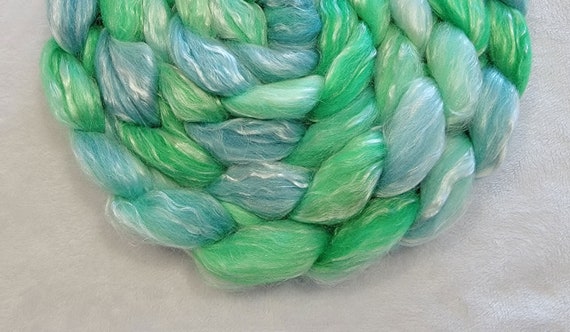 Merino/Tencel Roving 50/50-4 oz Top Spinning Fiber Merino/Tencel Roving 50/50-4 oz Top Spinning Fiber