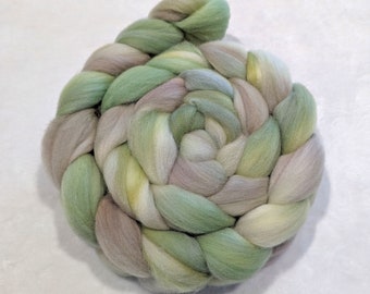 Hand Dyed - Rambouillet  Top- 4 ounces - roving - spinning - fiber - felting