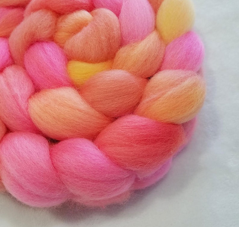 Hand Dyed Falkland Top 4 ounces