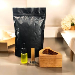 DIY Candle Making Kit Soy Wax | Handmade Candle Set | Gift for Her | Make Your Own Candle Kit| Fastisi Wood Aroma