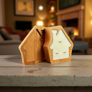 Wooden Candle, Aroma Candle, Cozy Home Gift, Home Fragrance Decor, Gift for Her, Ash Wood, Handmade, Fastisi Wooden Aroma Candles, WL-34
