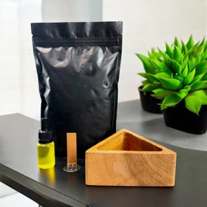 DIY Candle Making Kit Soy Wax | Handmade Candle Set | Gift for Her | Make Your Own Candle Kit| Fastisi Wood Aroma