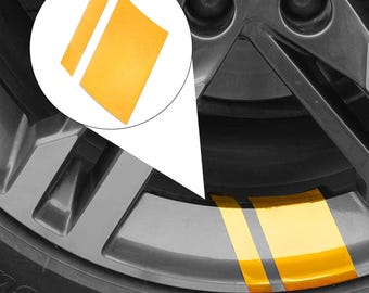 6x Reflective Wheel Rim Decals – Universal Fit for 16"–21" Rims | Safety & Styling Stripes