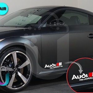 Audi Quattro Decal Set: 23cm Vinyl Stickers, Custom Car Styling