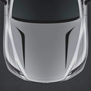 PVC Car Racing Stripes: 100cm Bonnet/Hood Vinyl Decals