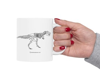 Kubek T-Rex - Minimalistyczny kubek paleontologiczny