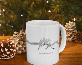 Kubek Spinosaurus - Minimalistyczny kubek paleontologiczny