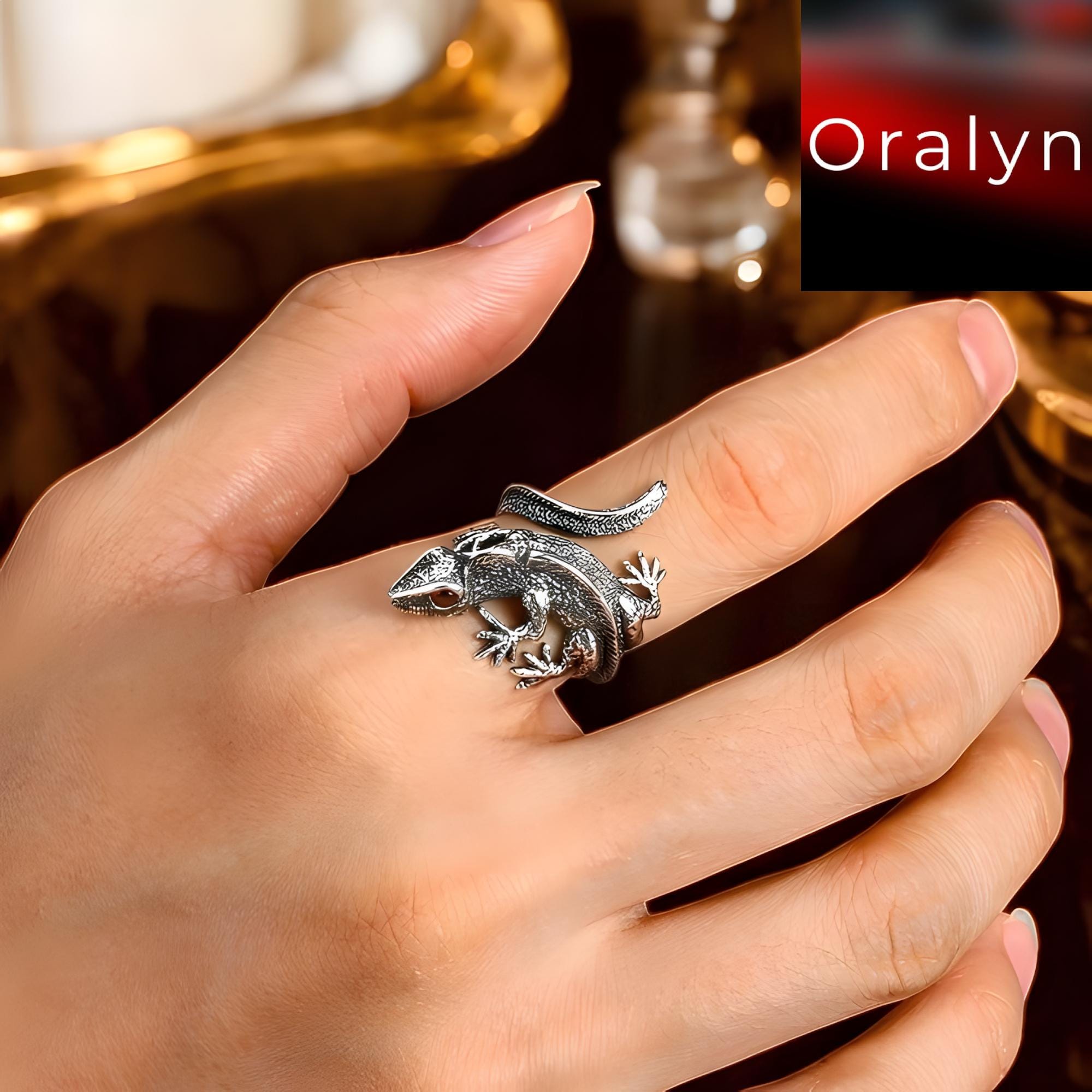 Leopard gecko ring - Etsy 日本