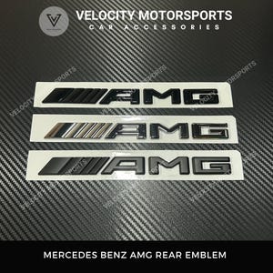 Mercedes Benz AMG Rear Emblem Logo Badge