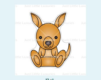 Kangaroo Cookie Cutter and Fondant Stamp