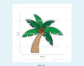 Palm Tree Cookie Cutter and Fondant Stamp