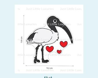 Bin Chicken with Hearts Cookie Cutter and Fondant Stamp