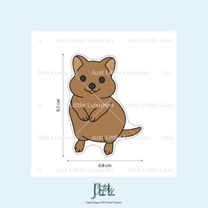 Quokka Cookie Cutter and Fondant Stamp