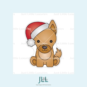 Christmas Dingo Cookie Cutter and Fondant Stamp