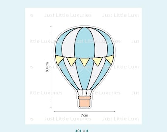 Hot Air Balloon Cookie Cutter and Fondant Stamp