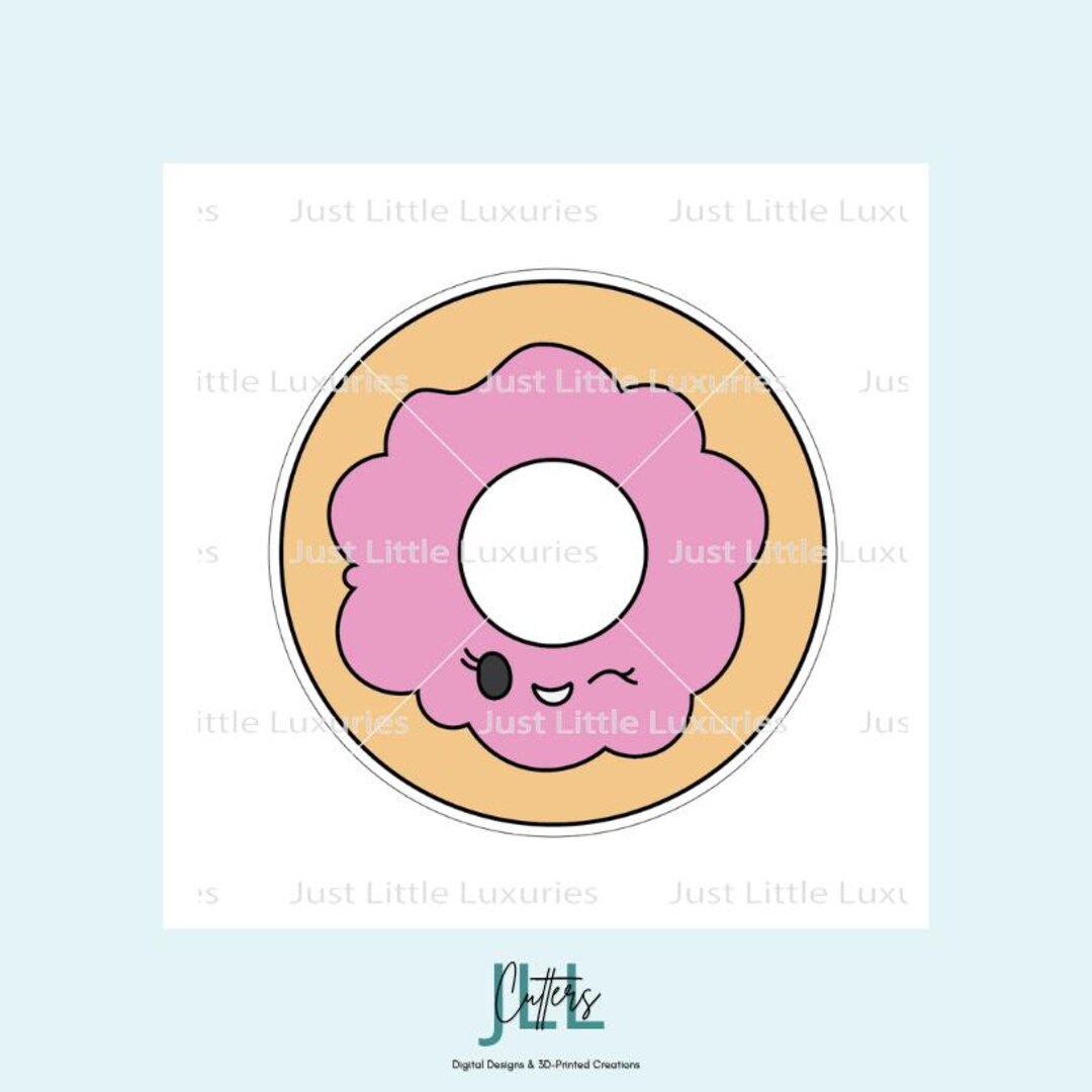 かわいいドーナツクッキーカッターとフォンダンスタンプ - Etsy 日本