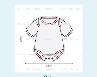 Baby Romper Cookie Cutter and Fondant Stamp