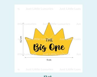 The Big One Crown Cutter and Fondant Stamp