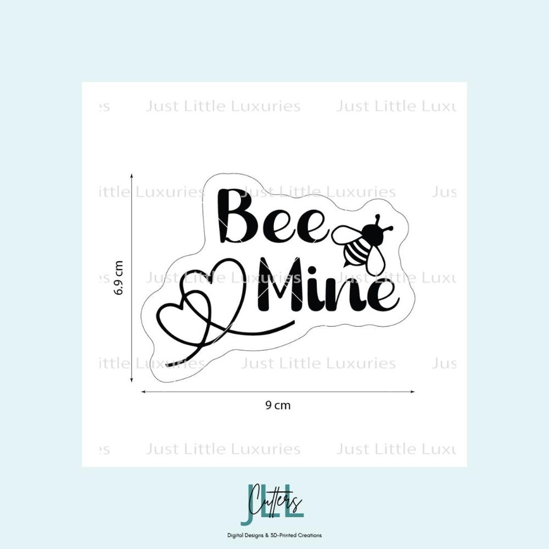 Bee Mine Hearts | Valentine's Day Cookie Cutter and Fondant Stamp - Etsy