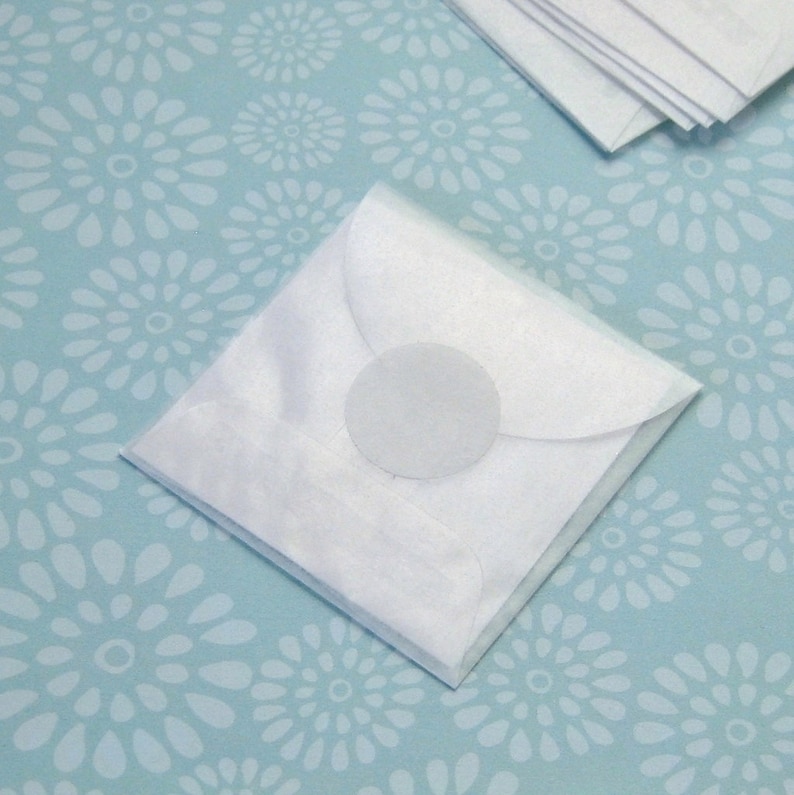 50 Glassine Envelopes Mini 2x2 Inch Wedding Confetti Holders Etsy