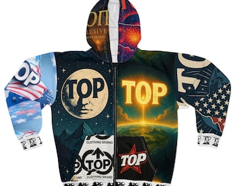 Unisex Zip Hoodie with Cosmic Design - Stellar Fashion for Space Lovers, Comfortable Outerwear for All Seasons, Perfect for Gift [...]