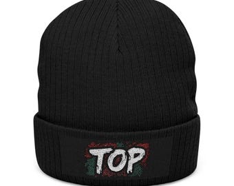 Ribbed Knit Beanie (Embroidery)